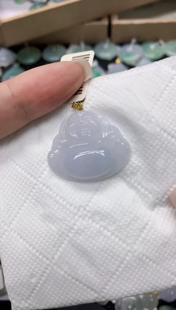 颈饰18K金镶嵌翡翠11111111