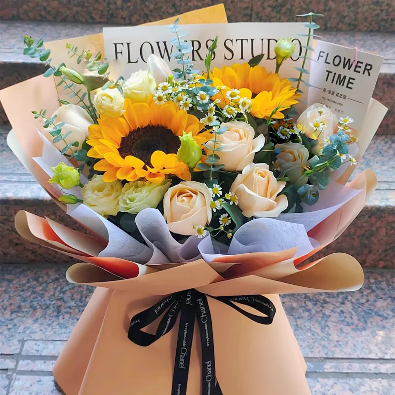 成人礼花束鲜花(随机)