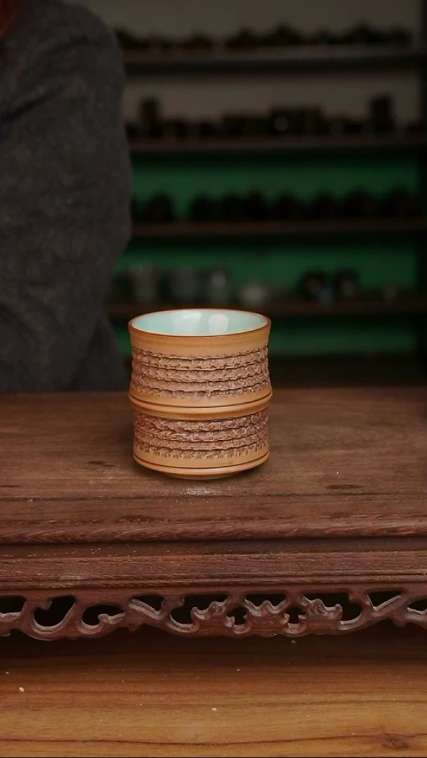 杯天青重工竹节杯微微不完美