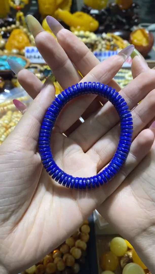 青金石未镶嵌手串青金石药片手串