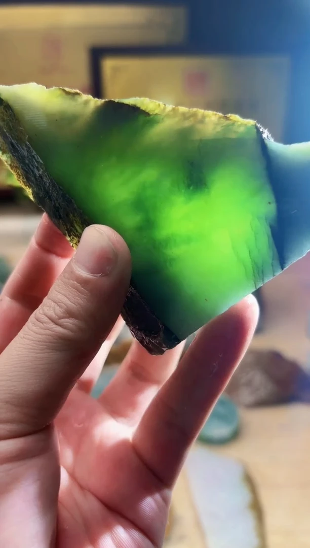 翡翠挂件未镶嵌A货张麦9798