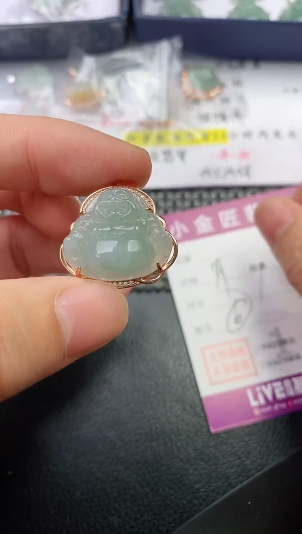 颈饰银S925镶嵌翡翠岳****司挂件