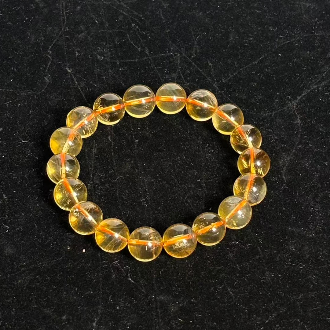 【书记晶选】250234巴西黄水晶12mm美观气质高档奢华精致