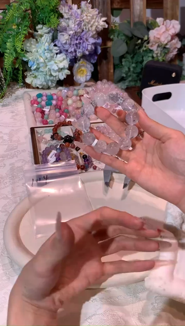 合金手串水晶1014 天然水晶手串 多样性发货