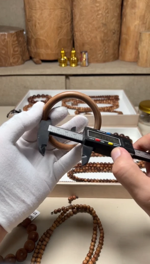 檀香木手串/手链老山檀香0.8手镯圈口61.6