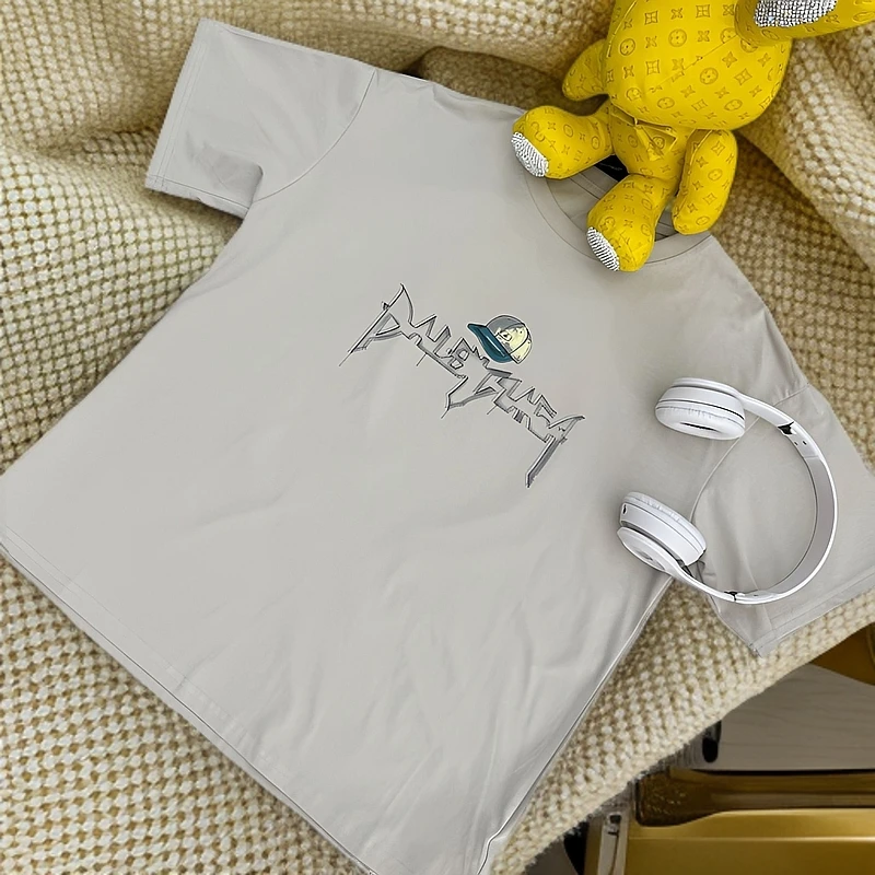 青少年中大童短袖印花夏款潮流T恤男士半袖时尚夏款百搭夏季