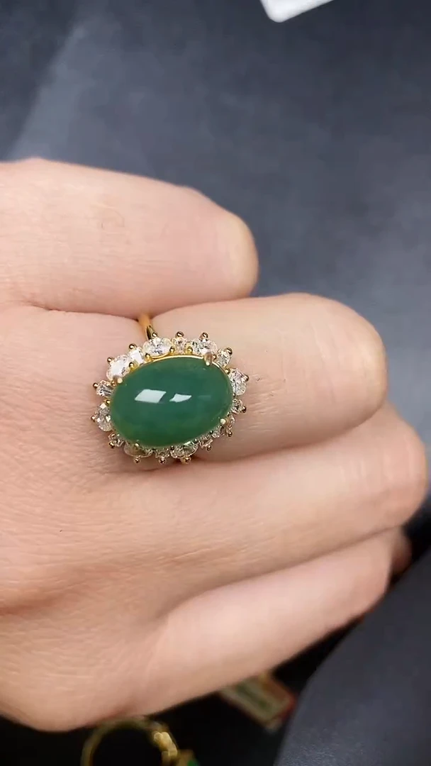 银S925镶嵌戒指翡翠1940