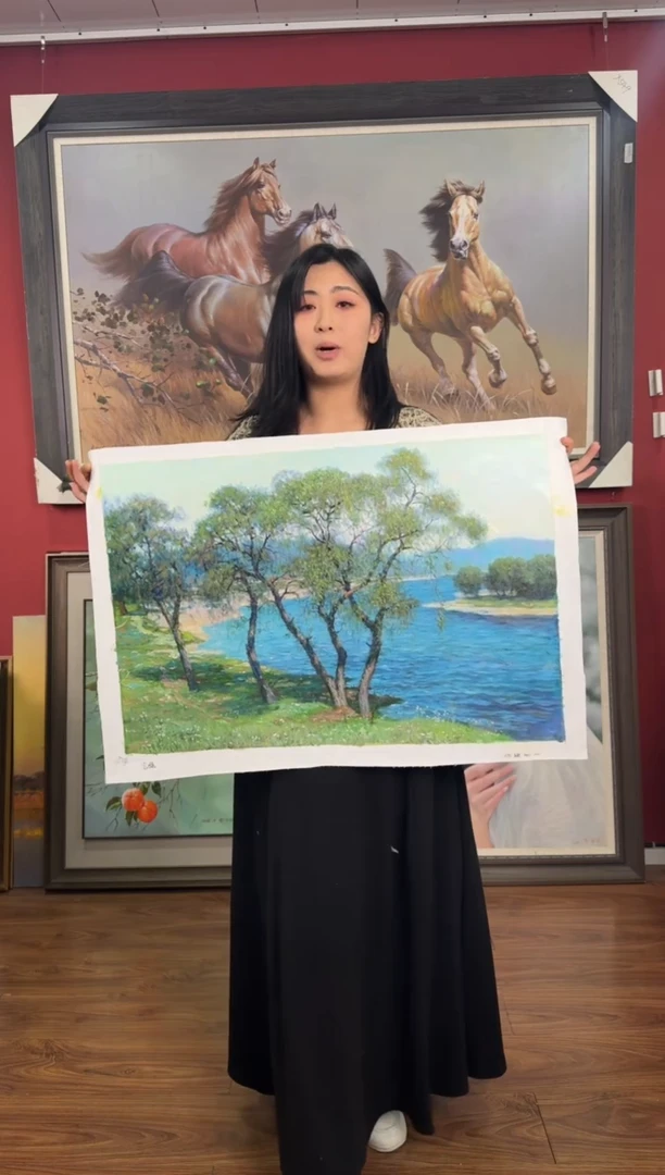 油画【6号】约50*70cm丨朝鲜原创纯手绘孤品油画丨顺丰包邮
