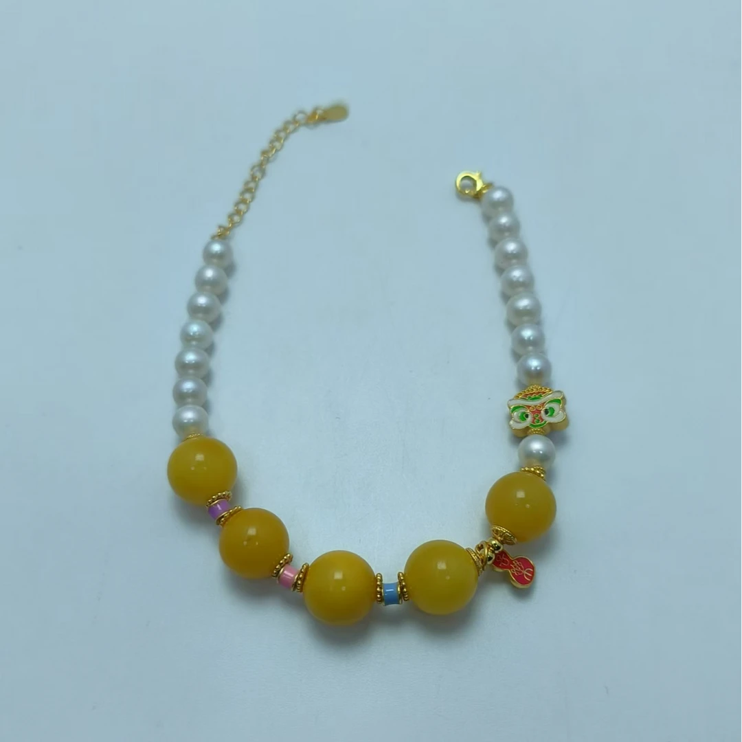 蜜蜡+珍珠手串 B6045 多样性发货其一 气质 | 时尚 | 珠宝 素款