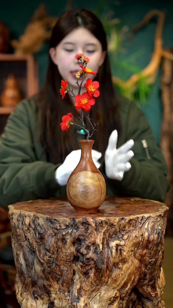 木雷击枣木玉壶春