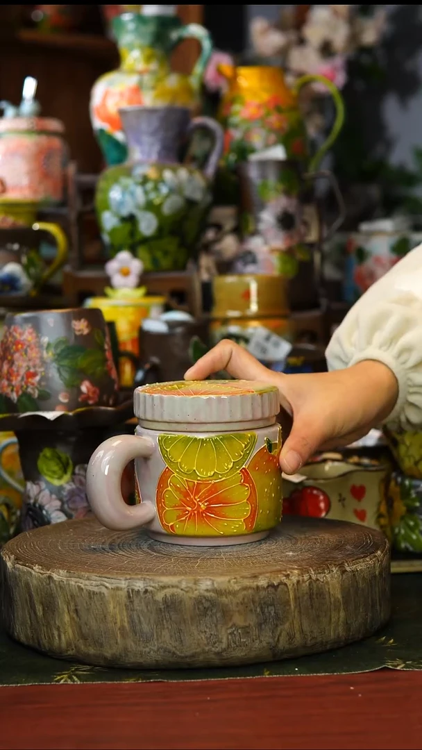 陶瓷118景德镇手工手绘釉下彩