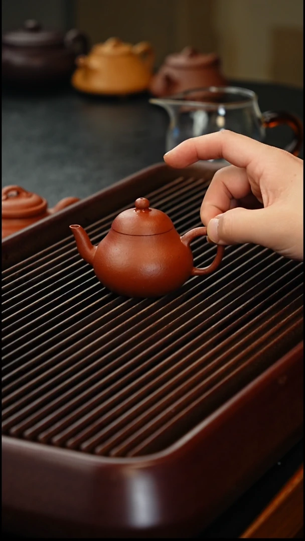 茶壶紫砂砂朱爆款小梨90cc