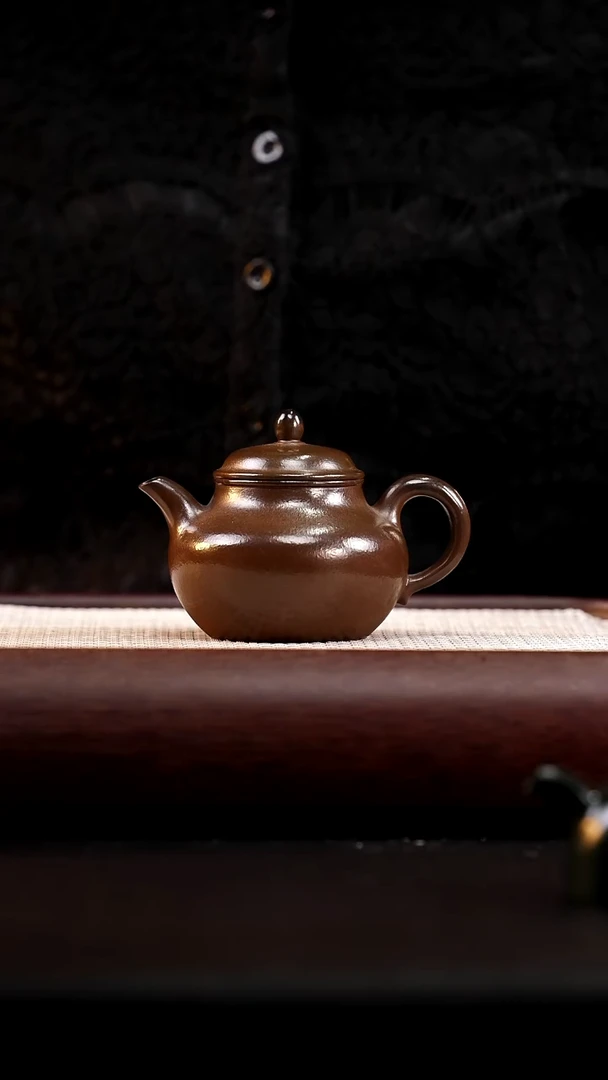 茶壶紫砂柴烧朱泥秋水