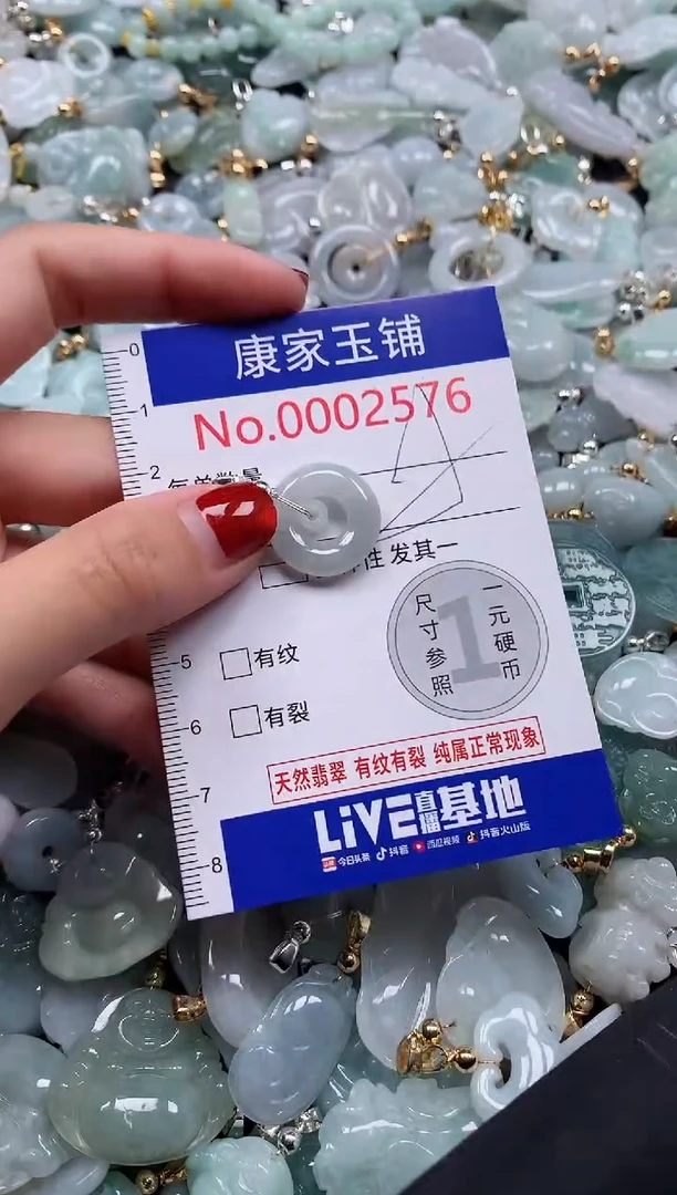 翡翠未镶嵌吊坠(不含链)2576