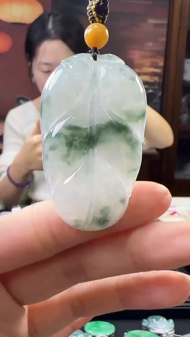 未镶嵌挂件翡翠叶子