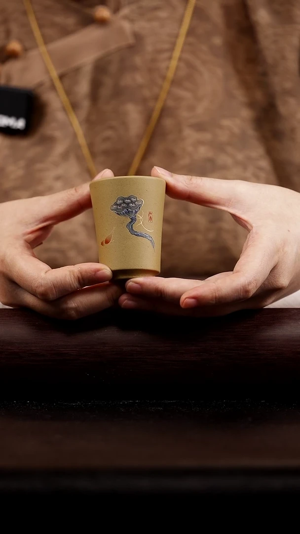 茶杯紫砂本山绿 莲蓬 杯