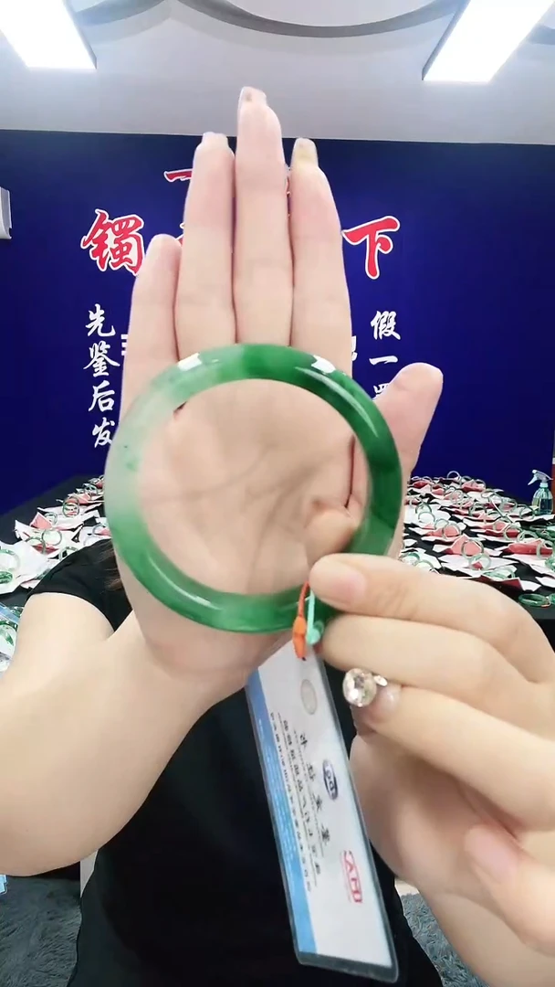 石英质玉（非洲翠）手镯未镶嵌1