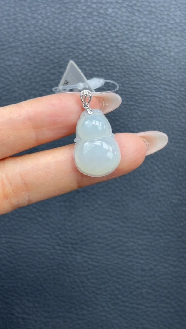 颈饰18K金镶嵌翡翠TJYM793-14 葫芦