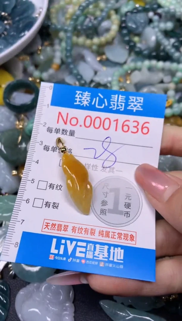 【闪购商品】翡翠颈饰未镶嵌含绳0001636