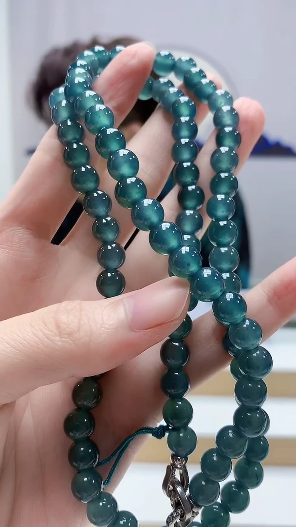 未镶嵌定制翡翠5159zm-毛货珠链163