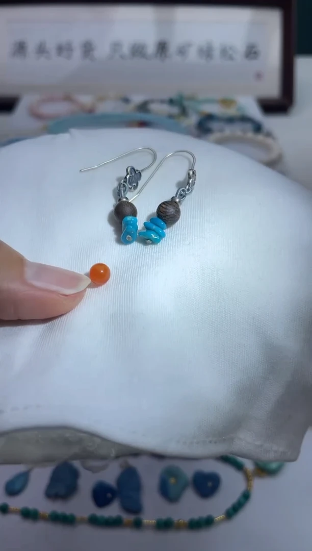 银S925镶嵌南红玛瑙珠宝奇石6