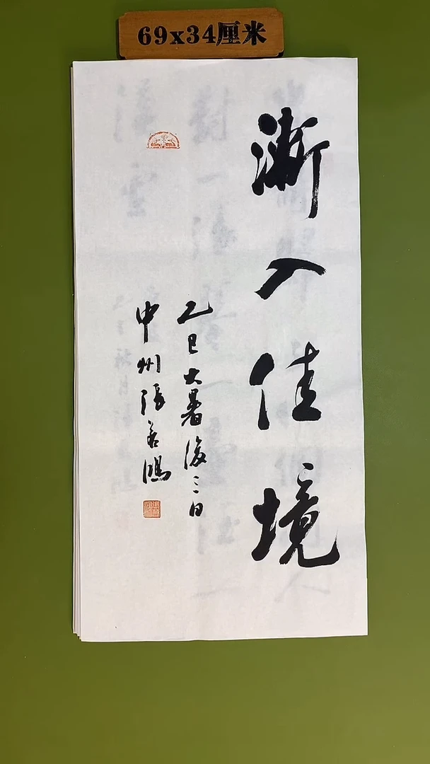 书法书法 张若鸿 尺寸69cm*34cm