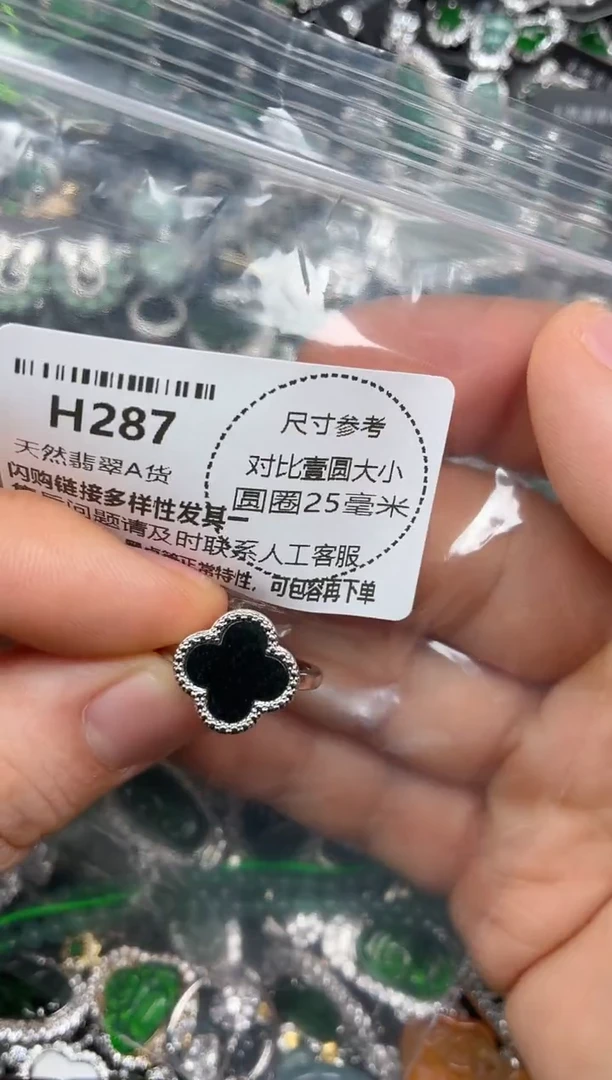 颈饰未镶嵌翡翠H287戒指