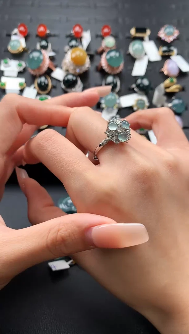 【闪购商品】翡翠戒指未镶嵌765897659875