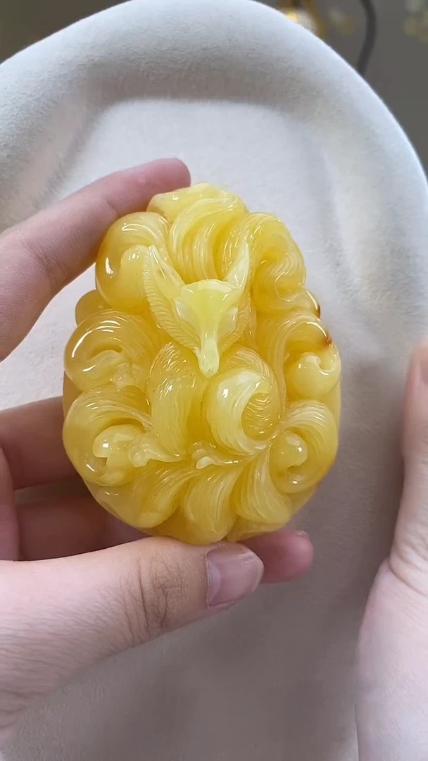 琥珀颈饰未镶嵌吊坠