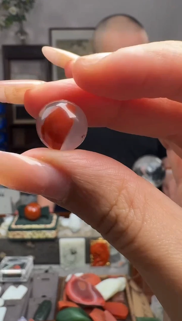 未镶嵌南红玛瑙挂件p3775-12mm