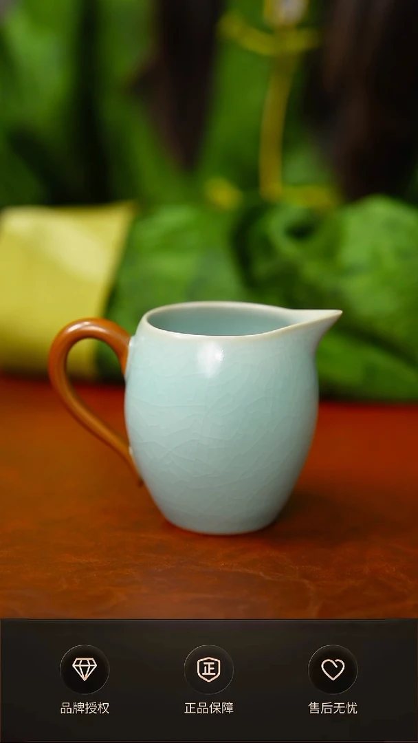 仿古带把手公道杯不完美
