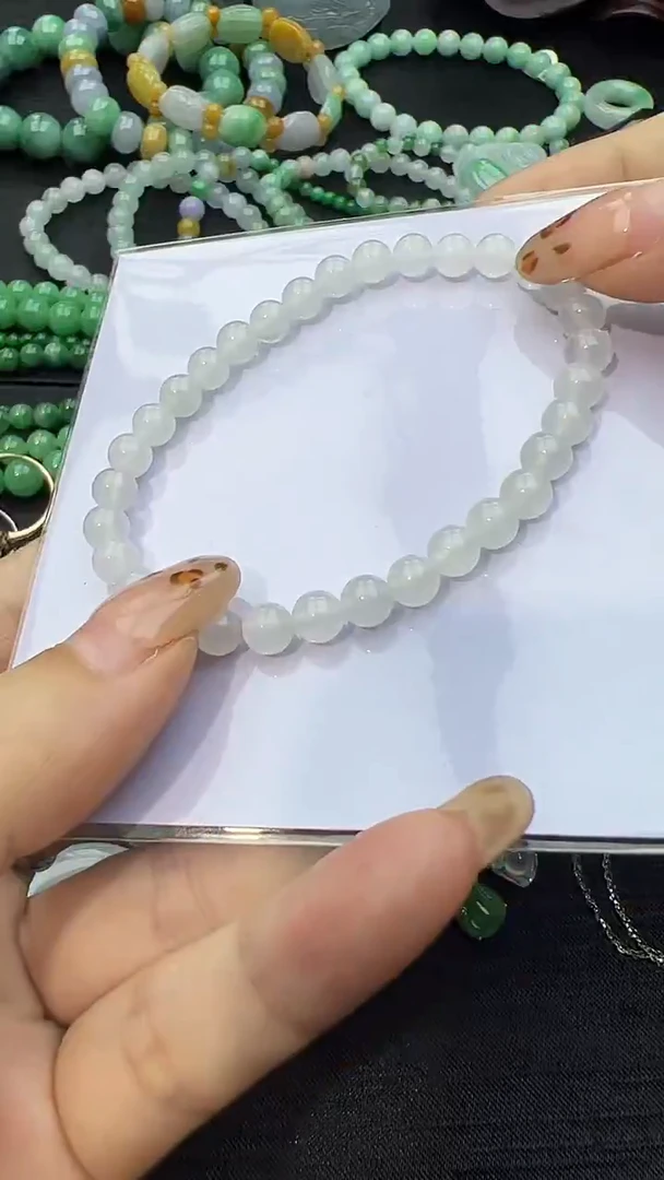 未镶嵌手串翡翠玉珠