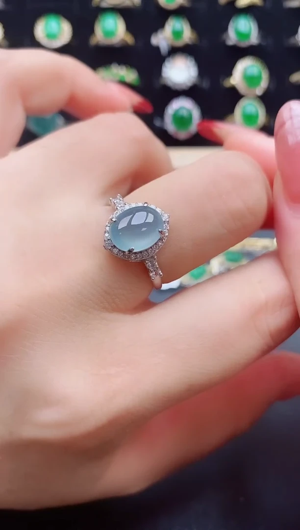 【闪购商品】翡翠戒指银S925镶嵌321321