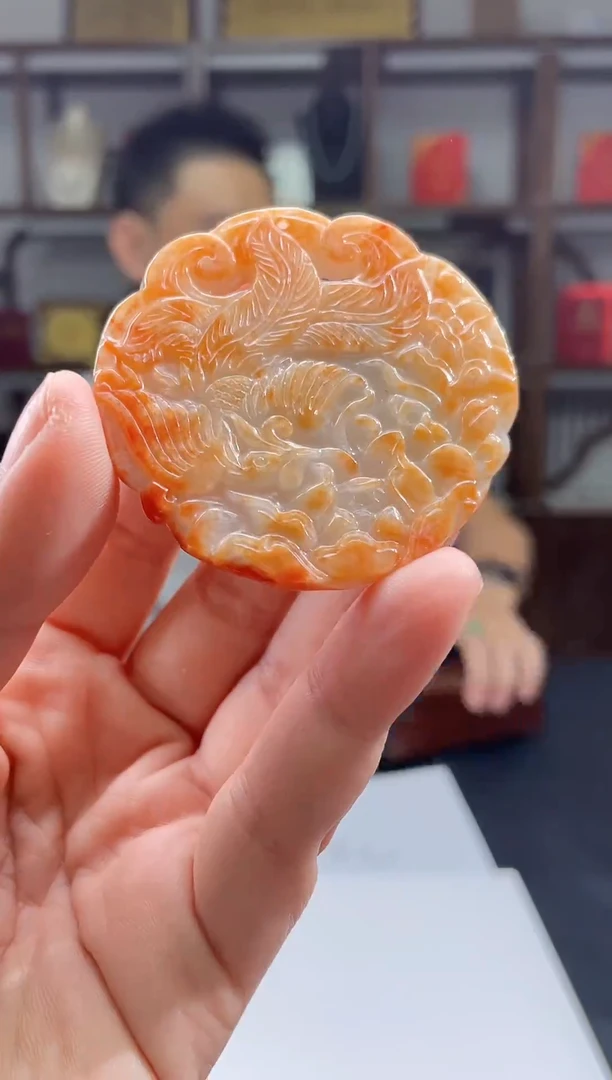 吊坠(不含链)未镶嵌翡翠天然A货翡翠多样性发其一JYZY-9.17/2-20