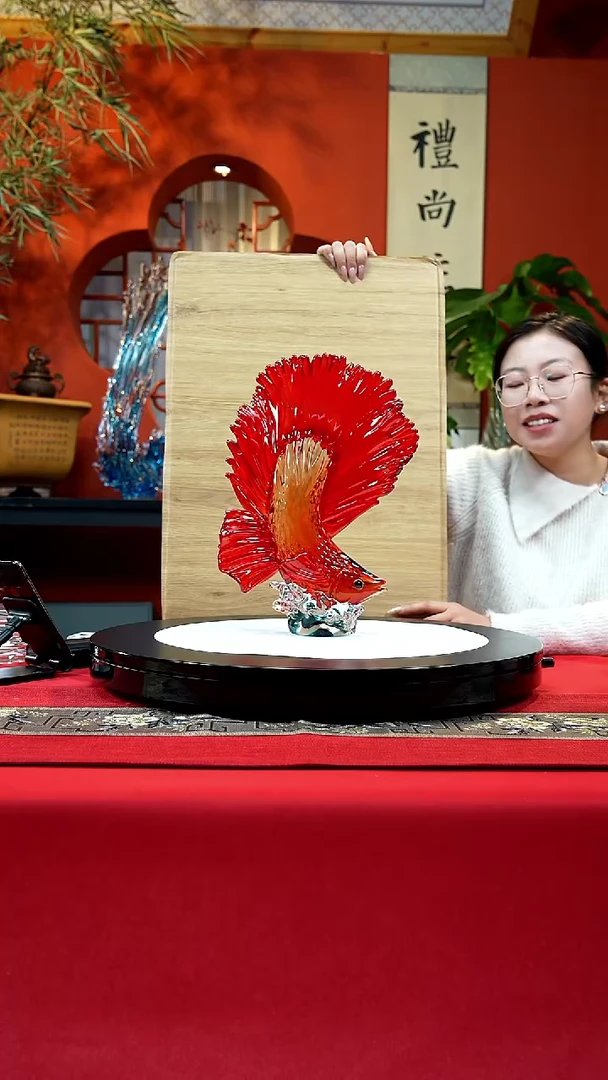 手工艺品琉璃斗鱼