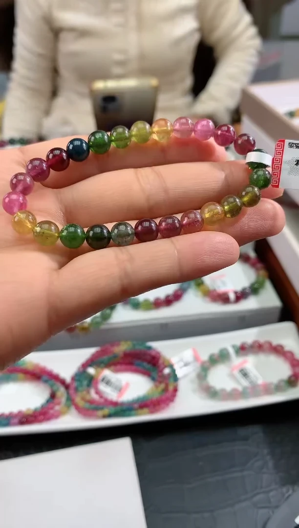 【闪购商品】碧玺手串未镶嵌多样性发一条