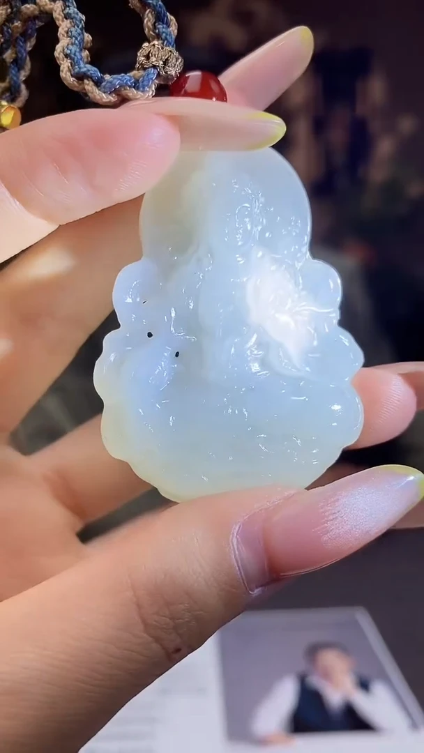 和田玉未镶嵌颈饰C398