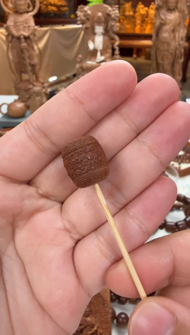 檀香木吊坠祥云桶珠吊坠 印度老山檀香