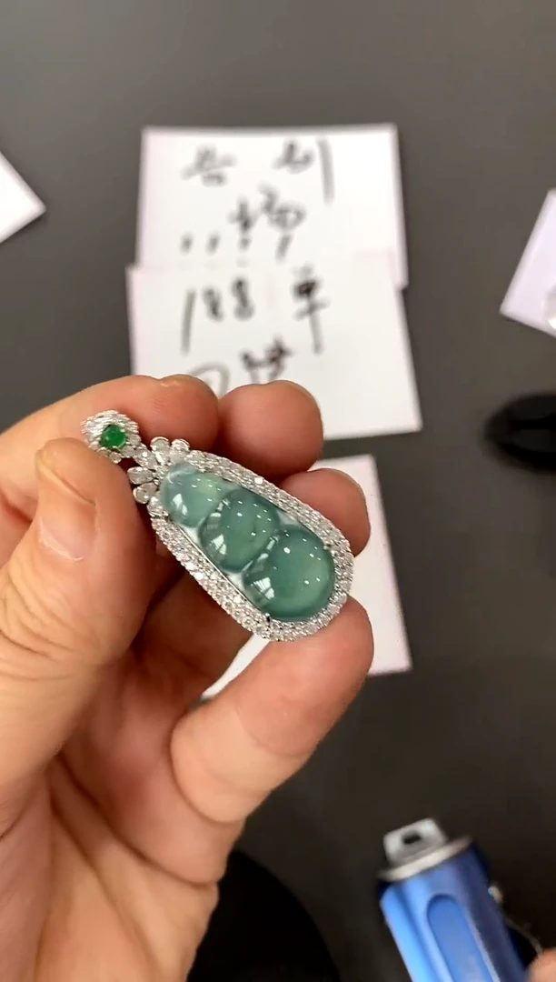 【闪购商品】翡翠颈饰银S925镶嵌买断价