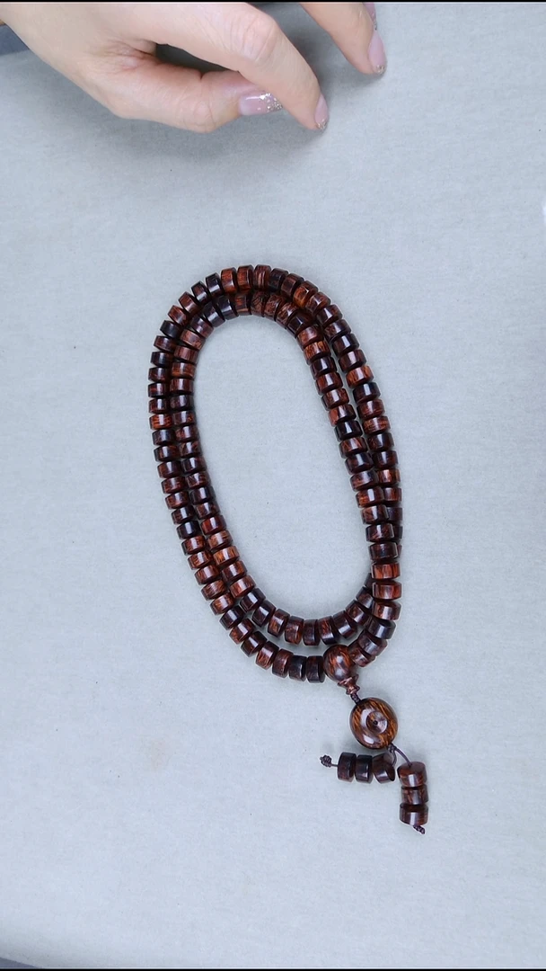 黄花梨/降香黄檀海南红降0.6*0.9手串108珠