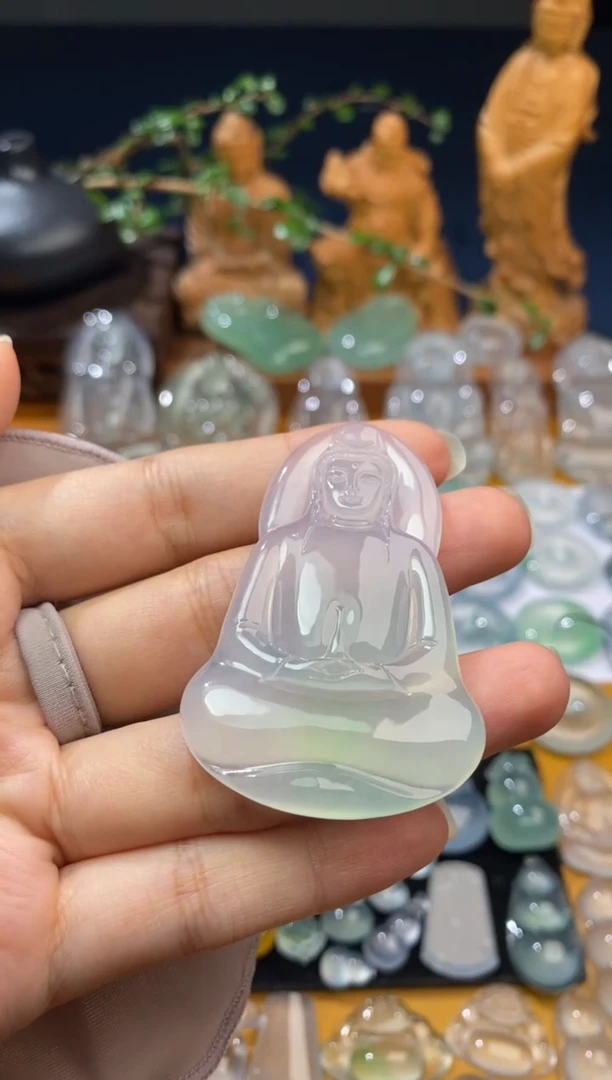 吊坠(不含链)未镶嵌翡翠观音