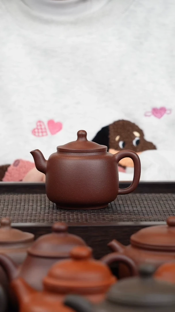 【闪购商品】紫砂茶壶黄龙山原矿平台底槽清墨林160cc