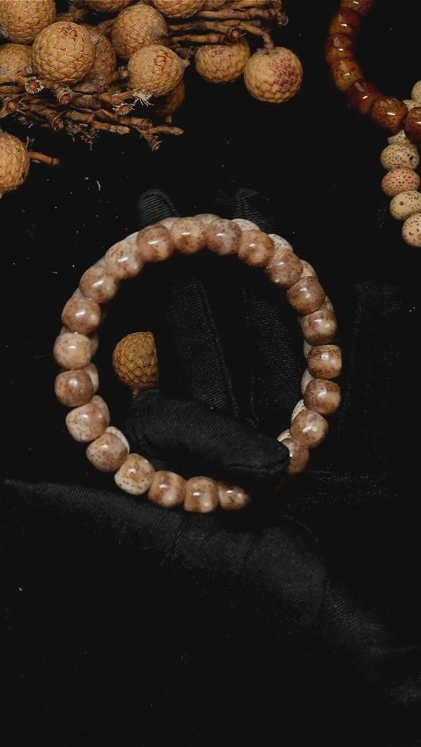 手串星月菩提10*9果冻粉-B21-10