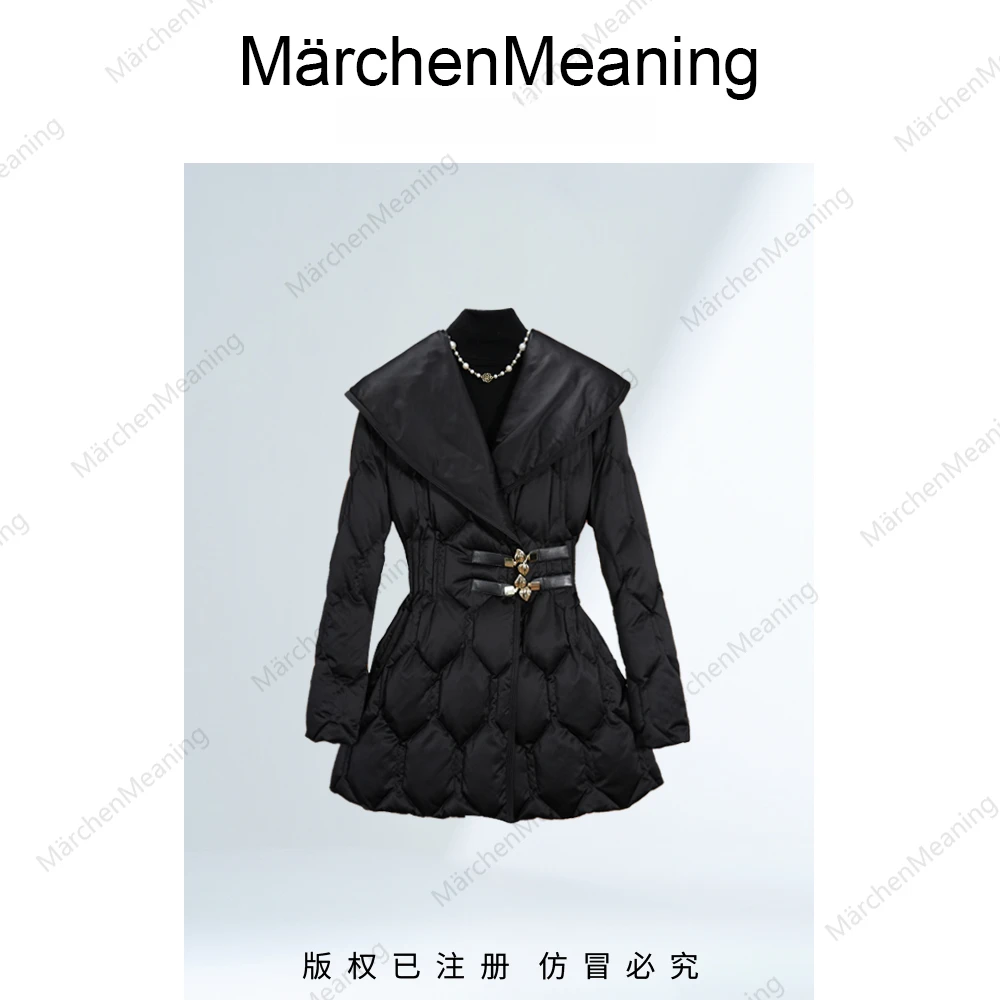 MärchenMeaning2025秋冬鹅绒服保暖轻奢设计师款赵女士时尚修身