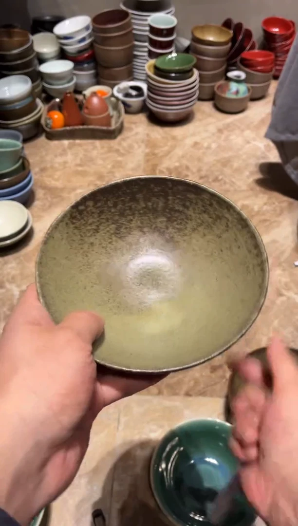 【闪购商品】瓷片804半山的圆口碗1个