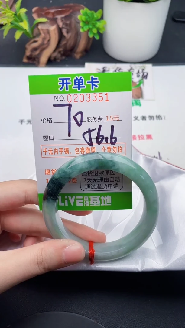 未镶嵌手镯翡翠51天然翡翠A货