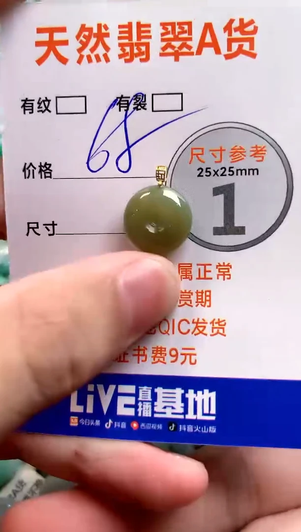 颈饰18K金镶嵌翡翠13006243