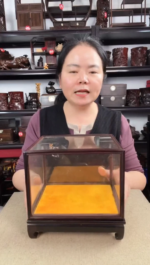 木玻璃罩2号老李红木工艺品