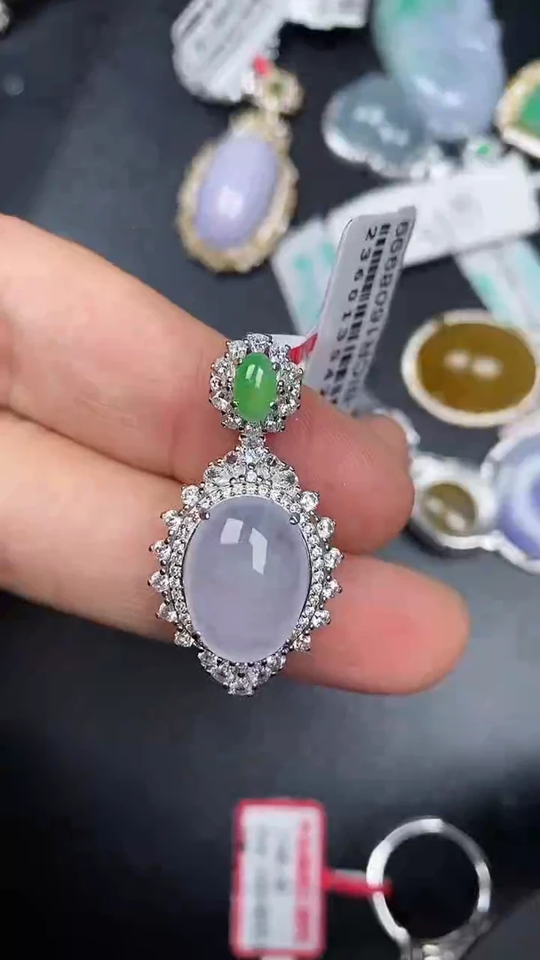 银S925镶嵌戒指翡翠2720