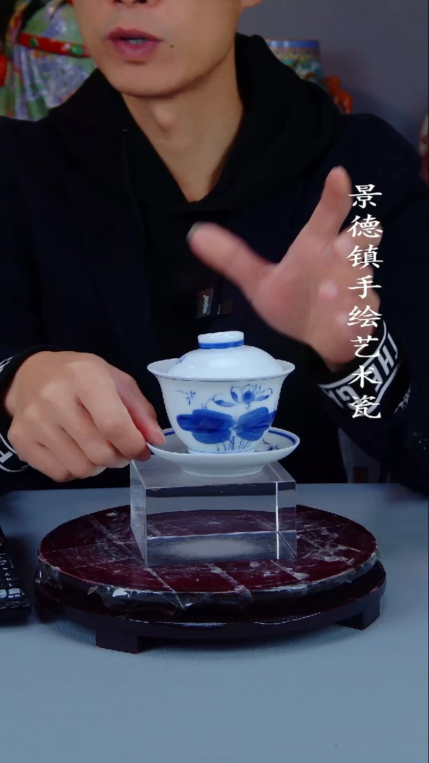 摆件陶景德镇手工手绘陶瓷摆件14